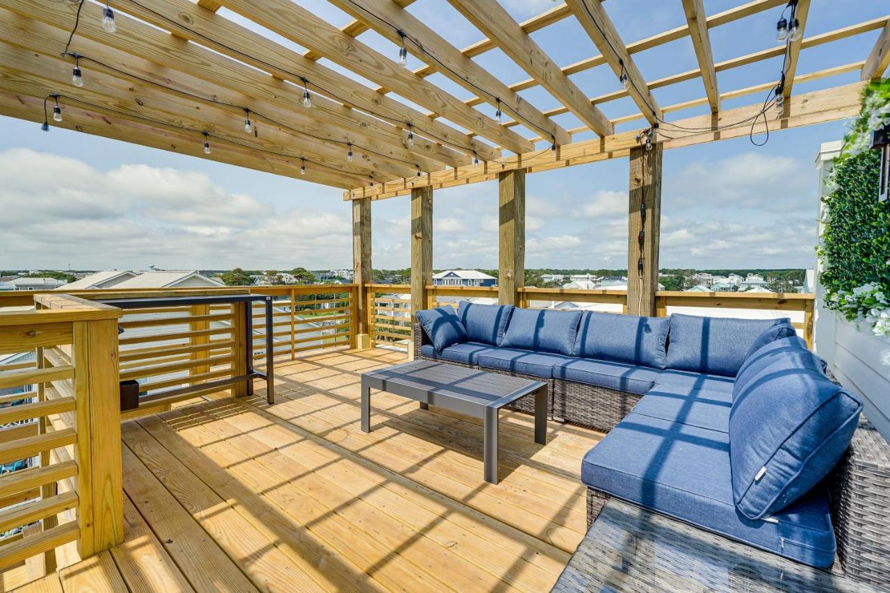 Carolina Beach Vacation Rental With Rooftop Terrace Bagian luar foto